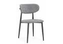 Стул на металлокаркасе Lisbon серый / черный