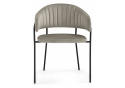 Стул на металлокаркасе Лукас бежевый / черный каркас