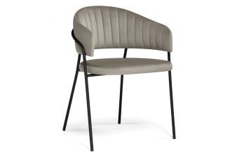 Стул на металлокаркасе Kamelia темно-серый / золотой