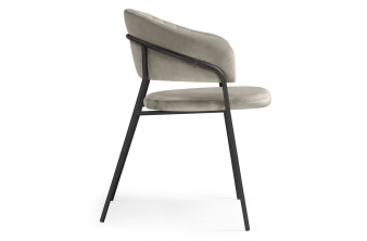 Стул на металлокаркасе Kamelia темно-серый / золотой