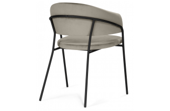 Стул на металлокаркасе Kamelia темно-серый / золотой