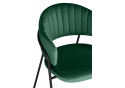 Стул на металлокаркасе Лукас зеленый (велютто 33) / черный