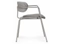 Стул на металлокаркасе Маки бежевый / серый матовый