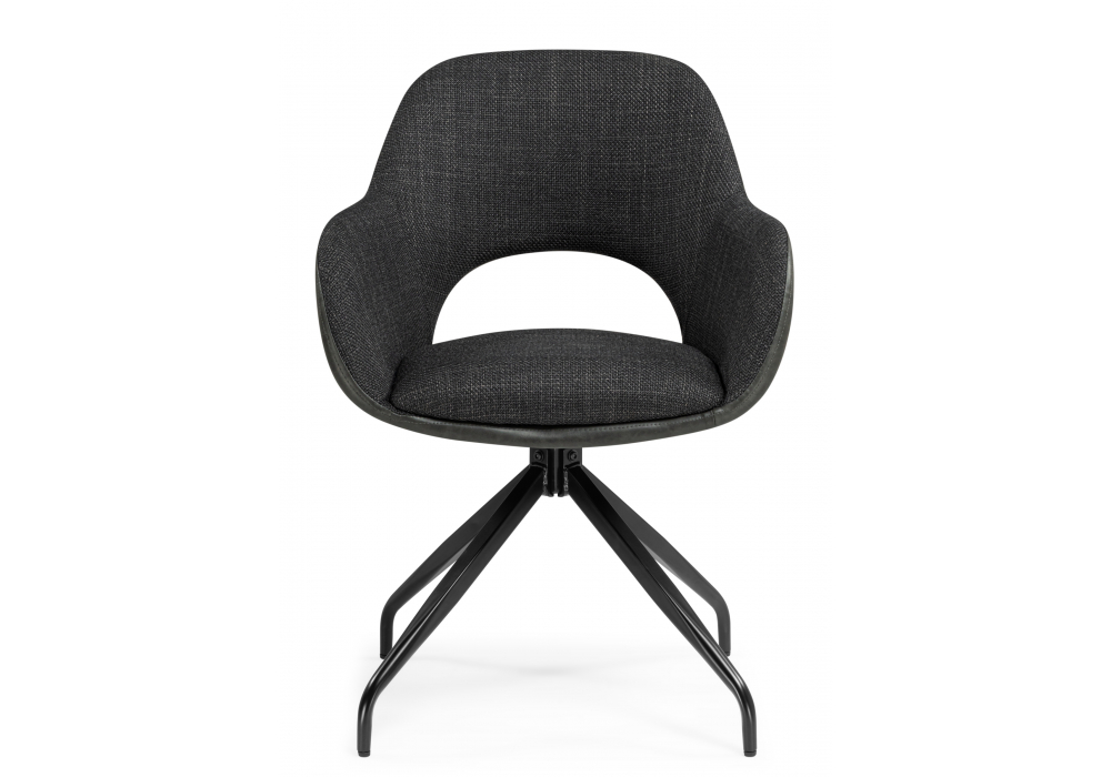 Стул на металлокаркасе Memfis graphite / black
