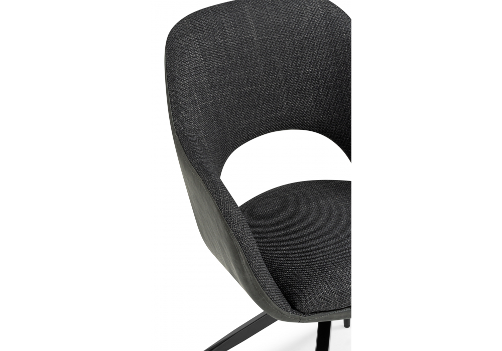 Стул на металлокаркасе Memfis graphite / black