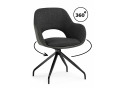 Стул на металлокаркасе Memfis graphite / black