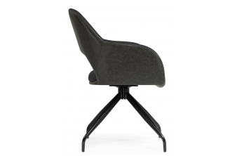 Стул на металлокаркасе Hera dark gray / black