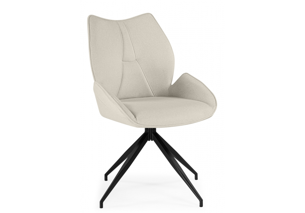Стул на металлокаркасе Miranda 360 крутящийся beige / black