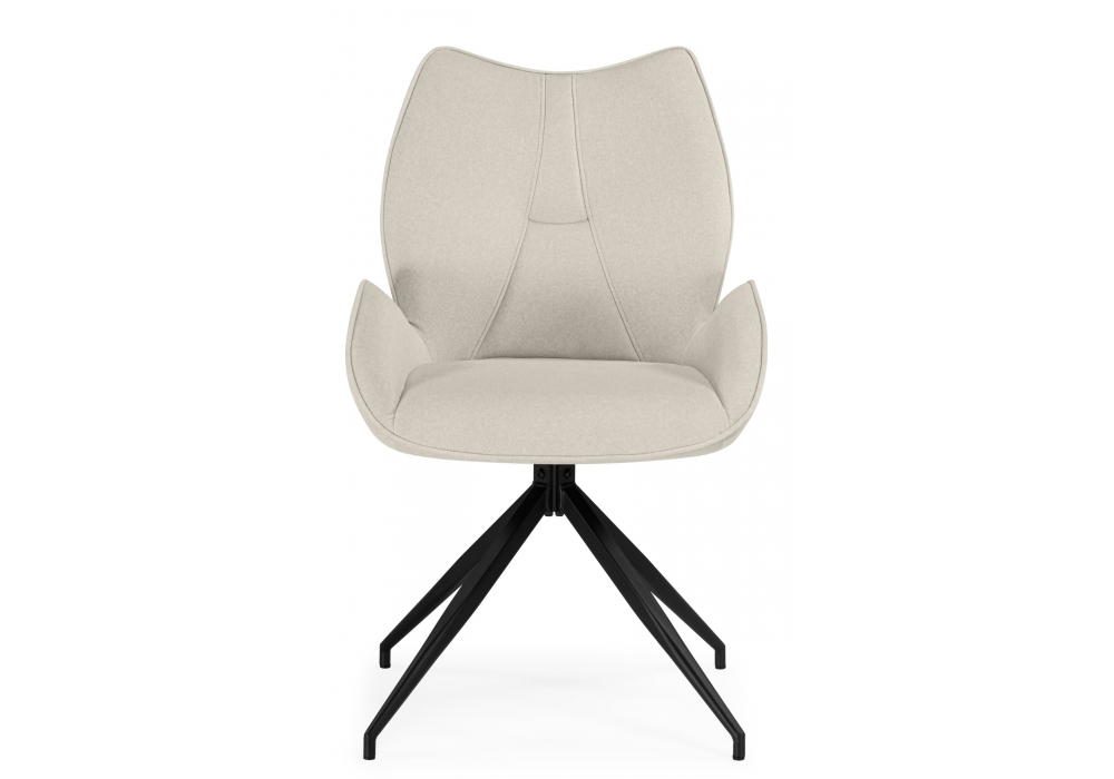 Стул на металлокаркасе Miranda 360 крутящийся beige / black