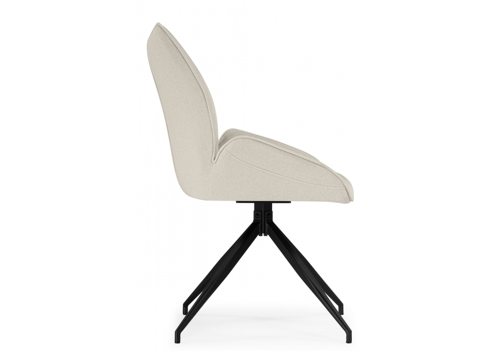 Стул на металлокаркасе Miranda 360 крутящийся beige / black