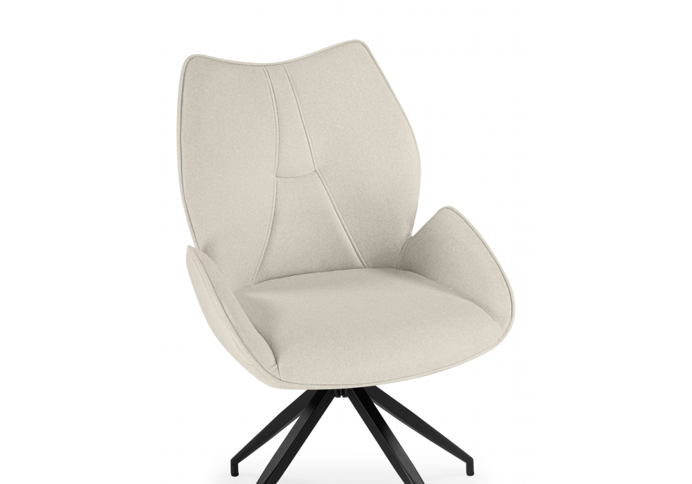 Стул на металлокаркасе Miranda 360 крутящийся beige / black