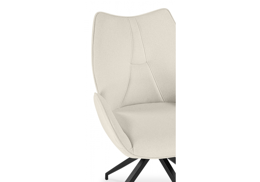 Стул на металлокаркасе Miranda 360 крутящийся beige / black