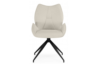 Стул на металлокаркасе Kaser 360 крутящийся ivory / black