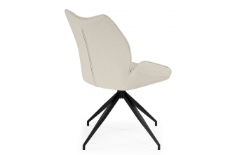 Стул на металлокаркасе Kaser 360 крутящийся ivory / black