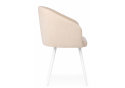 Стул на металлокаркасе Монер 360 бежевый (glory 03) / белый