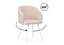 Стул на металлокаркасе Монер 360 латте (glory 10) / белый