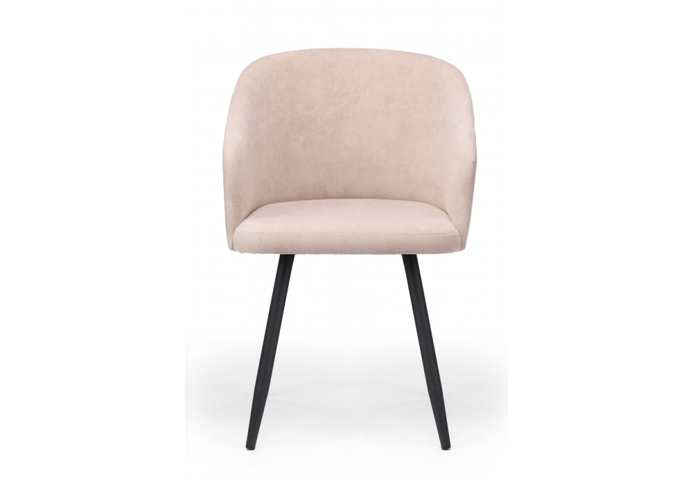 Стул на металлокаркасе Монер 360 латте (glory 10) / черный