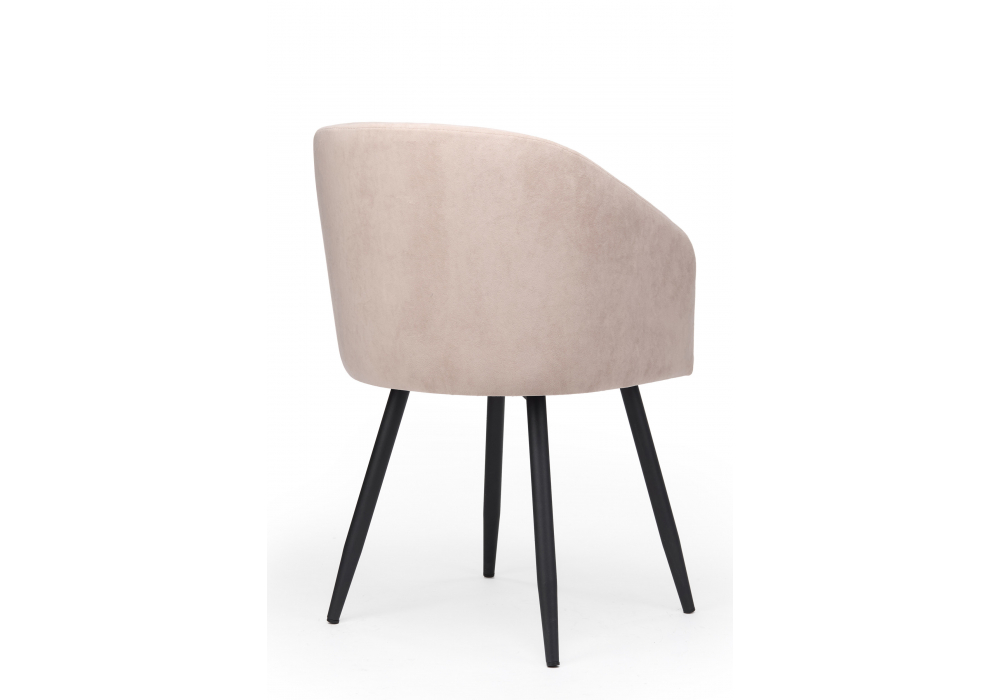 Стул на металлокаркасе Монер 360 латте (glory 10) / черный