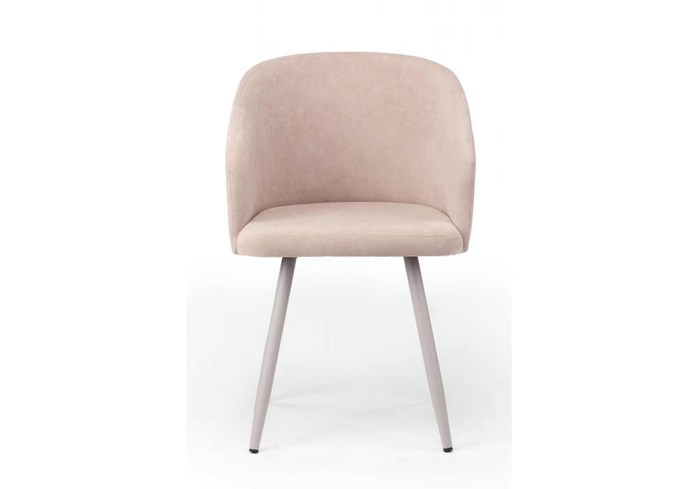 Стул на металлокаркасе Монер 360 латте (glory 10) / серый