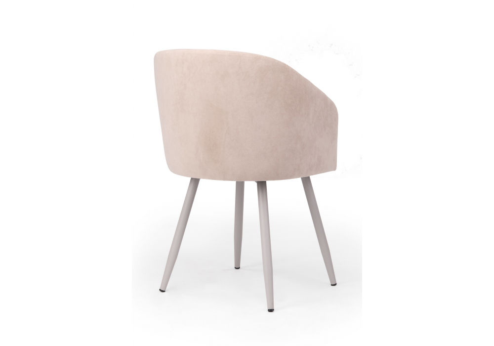 Стул на металлокаркасе Монер 360 латте (glory 10) / серый