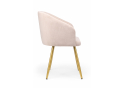 Стул на металлокаркасе Монер 360 латте (glory 10) / золотой