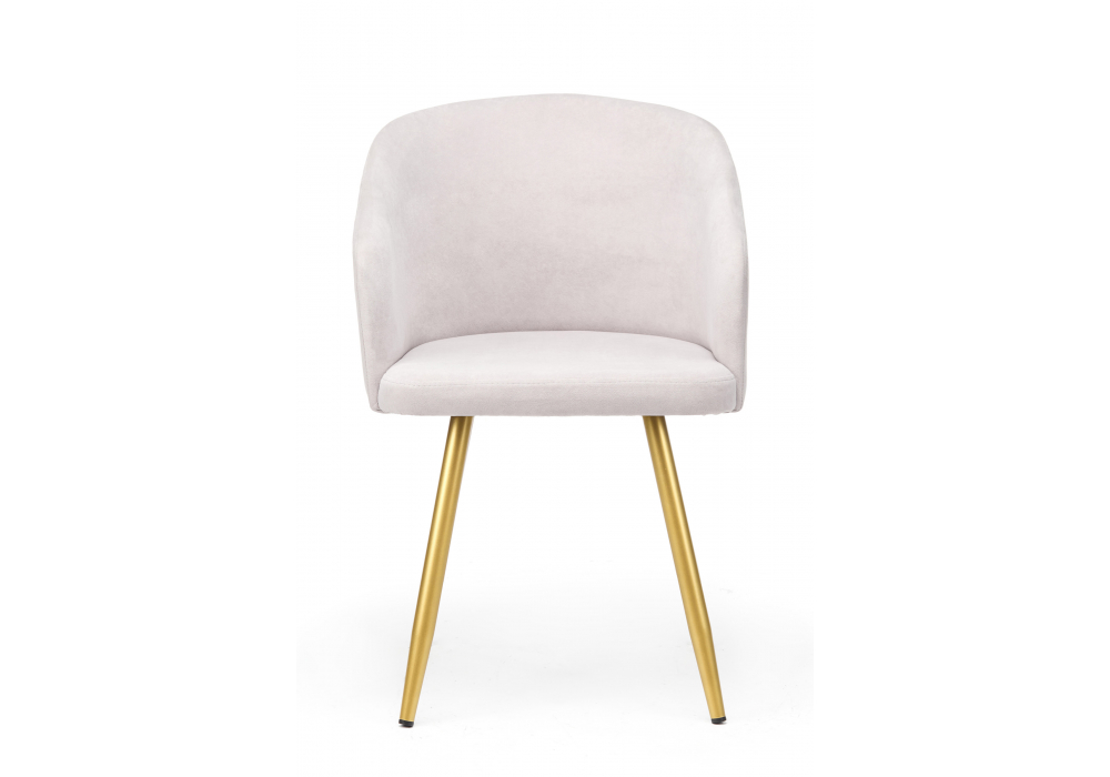 Стул на металлокаркасе Монер 360 светло-серый (glory 36) / золотой