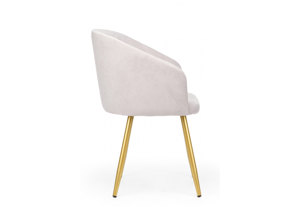 Стул на металлокаркасе Монер 360 светло-серый (glory 36) / золотой