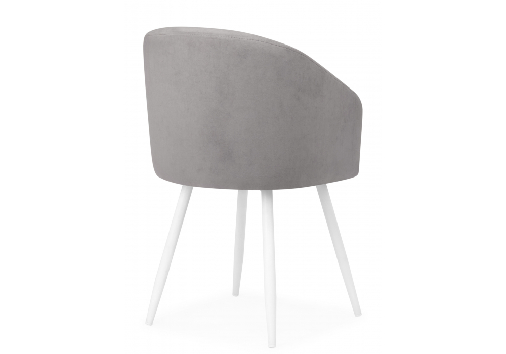 Стул на металлокаркасе Монер 360 темно-серый (glory 20) / белый