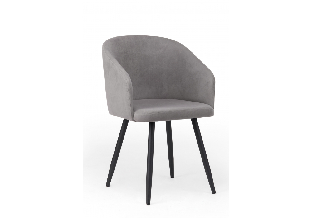 Стул на металлокаркасе Монер 360 темно-серый (glory 20) / черный