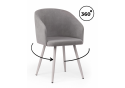 Стул на металлокаркасе Монер 360 темно-серый (glory 20) / серый