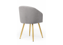 Стул на металлокаркасе Монер 360 темно-серый (glory 20) / золотой