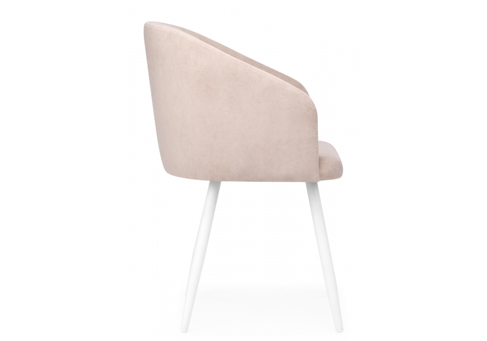 Стул на металлокаркасе Монер латте (glory 10) / белый