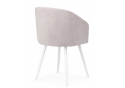 Стул на металлокаркасе Монер светло-серый (glory 36) / белый