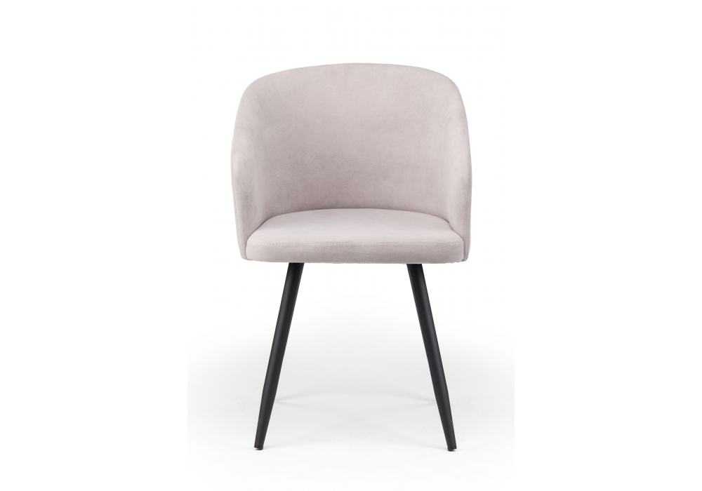 Стул на металлокаркасе Монер светло-серый (glory 36) / черный