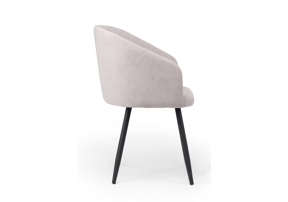 Стул на металлокаркасе Монер светло-серый (glory 36) / черный