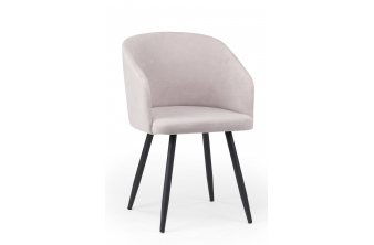 Стул на металлокаркасе Монер светло-серый (glory 36) / черный