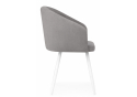 Стул на металлокаркасе Монер темно-серый (glory 20) / белый