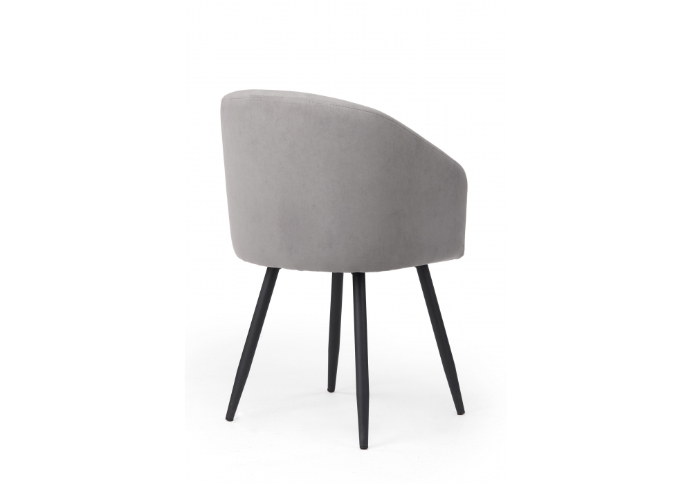 Стул на металлокаркасе Монер темно-серый (glory 20) / черный