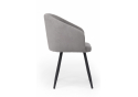 Стул на металлокаркасе Монер темно-серый (glory 20) / черный