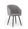 Стул на металлокаркасе Монер темно-серый (glory 20) / черный
