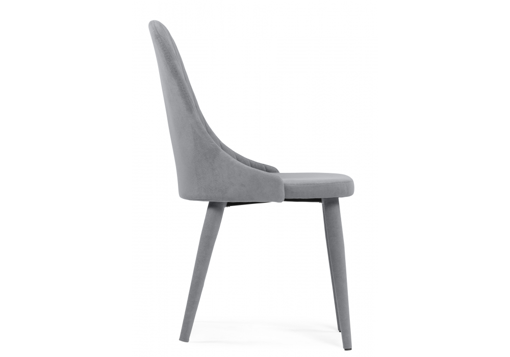 Стул на металлокаркасе Морос с чехлом микровелюр катания сильвер