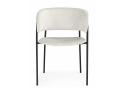 Стул на металлокаркасе Осло белый (milk) / черный