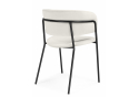 Стул на металлокаркасе Осло белый (milk) / черный