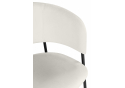 Стул на металлокаркасе Осло белый (milk) / черный