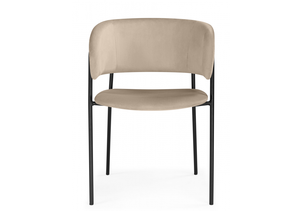 Стул на металлокаркасе Осло темно-бежевый (H-07) / черный