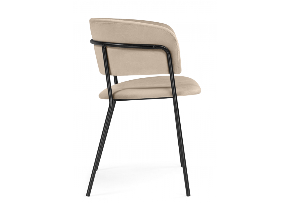 Стул на металлокаркасе Осло темно-бежевый (H-07) / черный