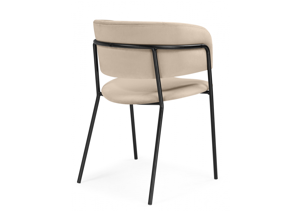 Стул на металлокаркасе Осло темно-бежевый (H-07) / черный