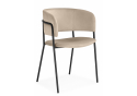 Стул на металлокаркасе Осло темно-бежевый (H-07) / черный
