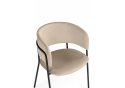 Стул на металлокаркасе Осло темно-бежевый (H-07) / черный