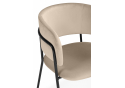 Стул на металлокаркасе Осло темно-бежевый (H-07) / черный